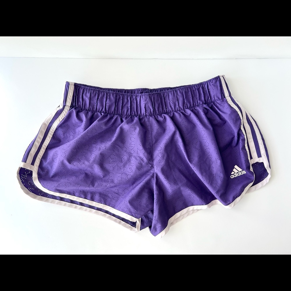 Adidas Climalite 3” Medium Women’s Running Athletic Gym Shorts - Purple Med M
